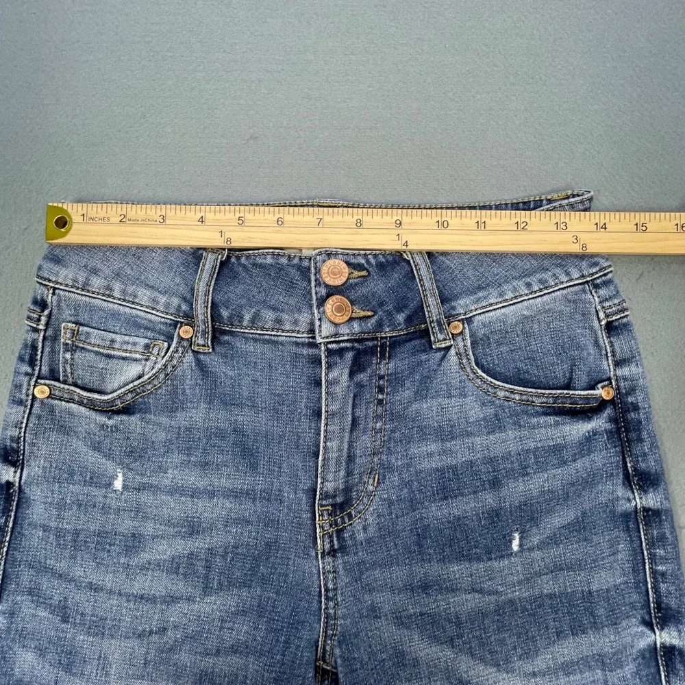 cabi Blue Cinch Straight Stretch Denim Jeans Women 4